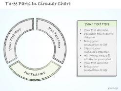 2502 business ppt diagram three parts in circular chart powerpoint template