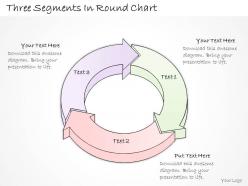 2502 Business Ppt Diagram Three Segments In Round Chart Powerpoint Template