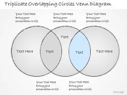 2502 business ppt diagram triplicate overlapping circles venn diagram powerpoint template