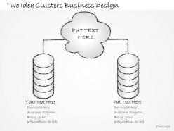 2502 business ppt diagram two idea clusters business design powerpoint template