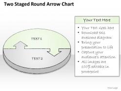 2502 business ppt diagram two staged round arrow chart powerpoint template