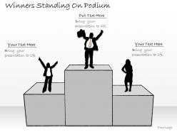 2502 business ppt diagram winners standing on podium powerpoint template
