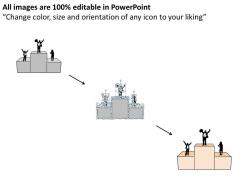 61320756 style variety 3 podium 3 piece powerpoint presentation diagram infographic slide