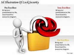 2513 3d illustration of lock security ppt graphics icons powerpoint