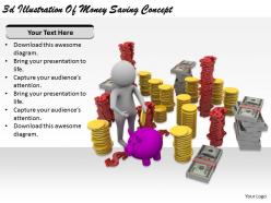 2513 3d illustration of money saving concept ppt graphics icons powerpoint