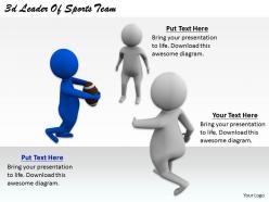 2513 3d leader of sports team ppt graphics icons powerpoint