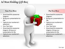 2513 3d man holding gift box ppt graphics icons powerpoint