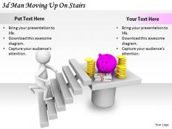 2513 3d man moving up on stairs ppt graphics icons powerpoint
