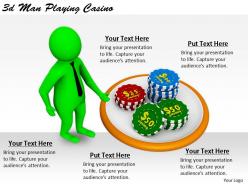 2513 3d man playing casino ppt graphics icons powerpoint