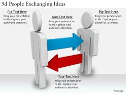 2513 3d people exchanging ideas ppt graphics icons powerpoint