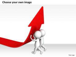 2513 3d people lifting arrow ppt graphics icons powerpoint