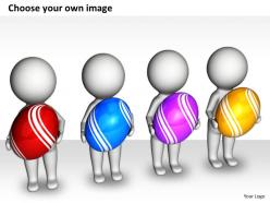 2513 3d people with easter eggs ppt graphics icons powerpoint