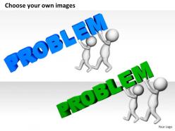 2513 3d people with problem ppt graphics icons powerpoint