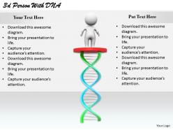 2513 3d person with dna ppt graphics icons powerpoint