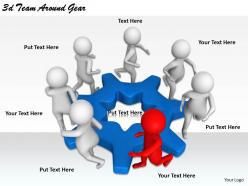 2513 3d team around gear ppt graphics icons powerpoint