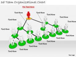 2513 3d team organizational chart ppt graphics icons powerpoint