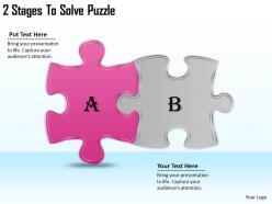 2613 business ppt diagram 2 stages to solve puzzle powerpoint template