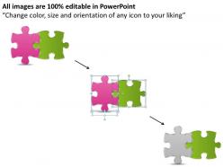 2613 business ppt diagram 2 stages to solve puzzle powerpoint template
