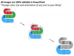 32415712 style circular zig-zag 3 piece powerpoint presentation diagram infographic slide