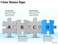 2613 business ppt diagram 4 linear business stages powerpoint template
