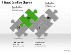 2613 business ppt diagram 4 staged data flow diagram powerpoint template