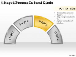 2613 business ppt diagram 4 staged process in semi circle powerpoint template