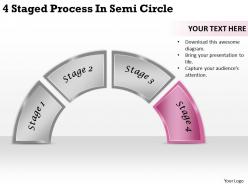 2613 business ppt diagram 4 staged process in semi circle powerpoint template