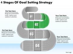 2613 business ppt diagram 4 stages of goal setting strategy powerpoint template