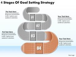 2613 business ppt diagram 4 stages of goal setting strategy powerpoint template
