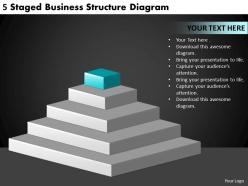 2613 business ppt diagram 5 staged business structure diagram powerpoint template