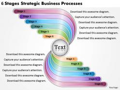 95399861 style linear many-1-many 6 piece powerpoint presentation diagram infographic slide