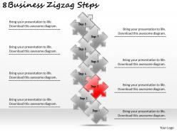 2613 business ppt diagram 8 business zigzag steps powerpoint template