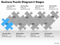 2613 business ppt diagram business puzzle diagram 8 stages powerpoint template
