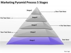 2613 business ppt diagram marketing pyramid process 5 stages powerpoint template