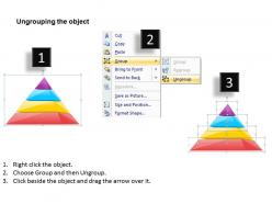 2613 business ppt diagram pyramid diagram of four steps powerpoint template