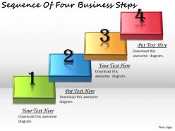 2613 business ppt diagram sequence of four business steps powerpoint template