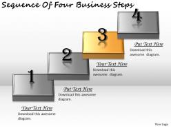 2613 business ppt diagram sequence of four business steps powerpoint template