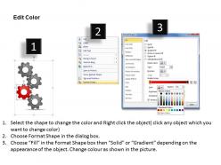 74611076 style variety 1 gears 4 piece powerpoint presentation diagram infographic slide