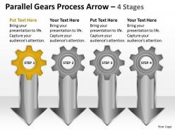 28 parallel gears process arrow 4 stages