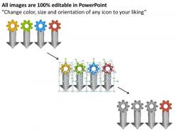 33230436 style variety 1 gears 4 piece powerpoint presentation diagram infographic slide
