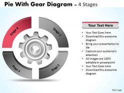 42790742 style variety 1 gears 4 piece powerpoint presentation diagram infographic slide