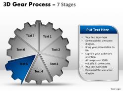 15907678 style variety 1 gears 7 piece powerpoint presentation diagram infographic slide