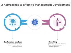 2 approaches to effective management development