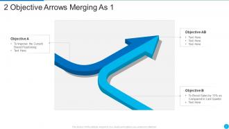 2 Arrows Merging Powerpoint Ppt Template Bundles