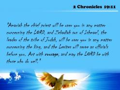2 chronicles 19 11 the lord be with those powerpoint church sermon
