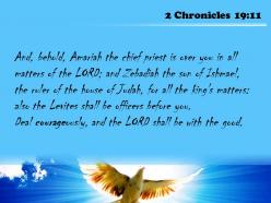 2 chronicles 19 11 the lord be with those powerpoint church sermon