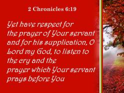 2 chronicles 6 19 your servant is praying in your powerpoint church sermon