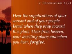 2 chronicles 6 21 they pray toward this place powerpoint church sermon