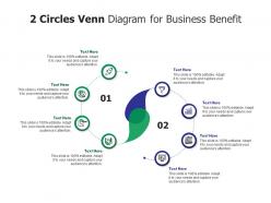 2 circles venn diagram for business benefit infographic template