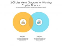 2 Circles Venn Diagram For Working Capital Finance Infographic Template